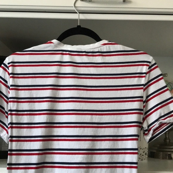 Striped Tie-Hem Shirt - Picture 2 of 5